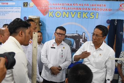 Menkumham Supratman Andi Agtas Apresiasi Hasil Karya Warga Binaan Pemasyarakatan (WBP), Upayakan Cari Pasar