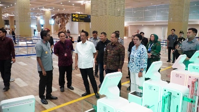 Dukung KTT Indonesia Africa Forum (IAF) 2024, Menkumham Supratman Andi Agtas Tinjau Layanan Imigrasi di Bandara Ngurah Rai