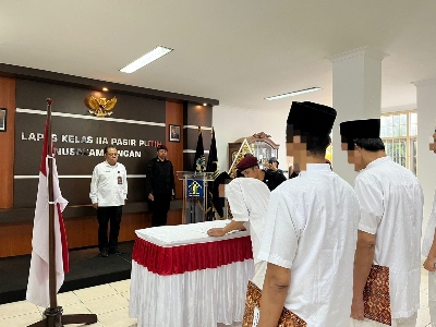4 Napiter Lapas Pasir Putih Nusakambangan Ikrar Setia Kepada NKRI