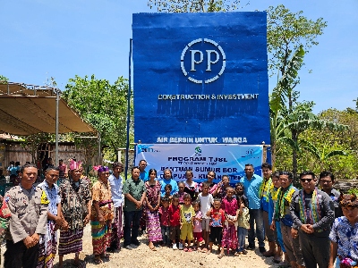 Bantu Akses Masyarakat Terhadap Air Bersih, PTPP Bangun Sumur Bor dan Reservoir Air di Kupang