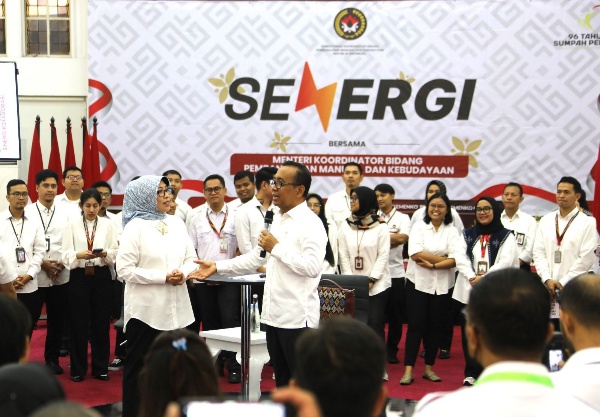 Di Forum SENERGI, Menko PMK Ajak Seluruh Pegawai Bangun Energi Kolektif, Inovasi Kolektif dan Pemikiran Kolektif