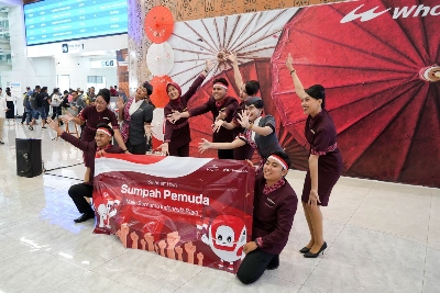 KCIC Ajak Penumpang Kereta Cepat Whoosh Peringati Hari Sumpah Pemuda di Stasiun Halim