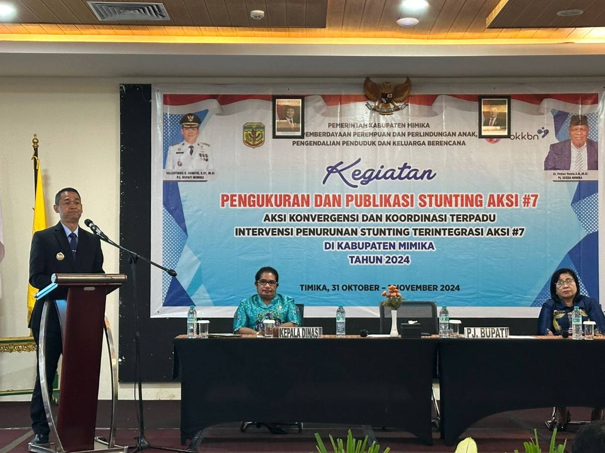 Kabupaten Mimika Gelar Kegiatan Aksi Pengukuran dan Publikasi untuk Menurunkan Angka Stunting