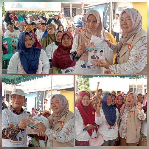 Ratusan Warga Sukapura Senang Tebus Sembako Murah dari Bunda Neneng