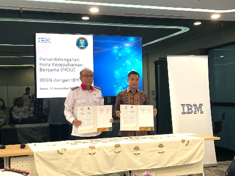 IBM dan BSSN Teken MoU terkait Keamanan Siber