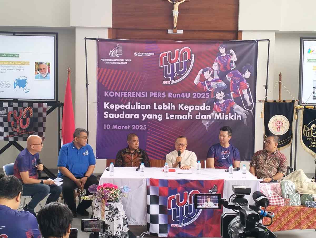 Profesional dan Usahawan Katolik (PUKAT) Keuskupan Agung Jakarta Selenggarakan Run4U Ke-7 dengan Tema Kepedulian Lebih Besar kepada Saudara yang Lemah dan Miskin