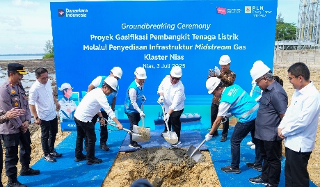PLN EPI Resmi Memulai Pembangunan Infrastruktur Gasifikasi di Nias
