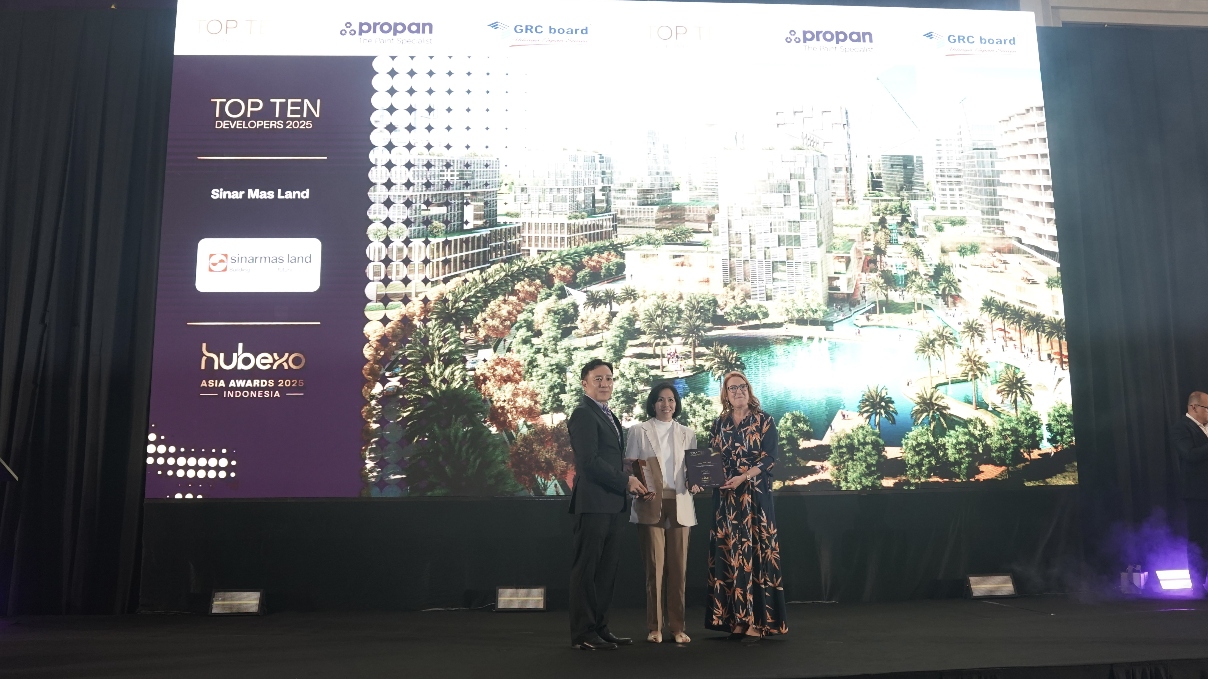 Sinar Mas Land Raih Penghargaan Top 10 Developer dan Elite Winners di Ajang Hubexo Asia Awards 2025
