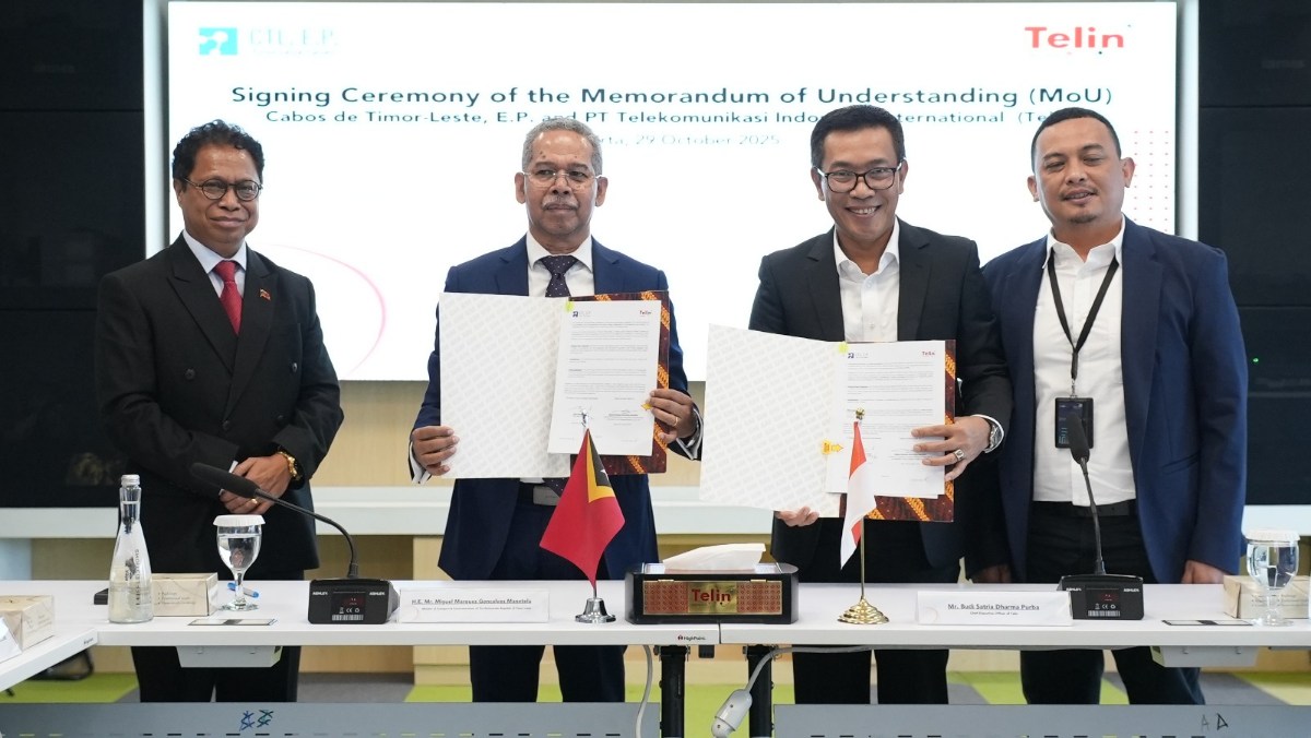 Telin dan Cabos de Timor-Leste, E.P. Teken MoU Perkuat Kolaborasi Bilateral Pengembangan Infrastruktur Digital
