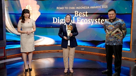 Telkom Solution Terima Penghargaan Best Digital Solution for Enterprise Business dari CNBC Indonesia