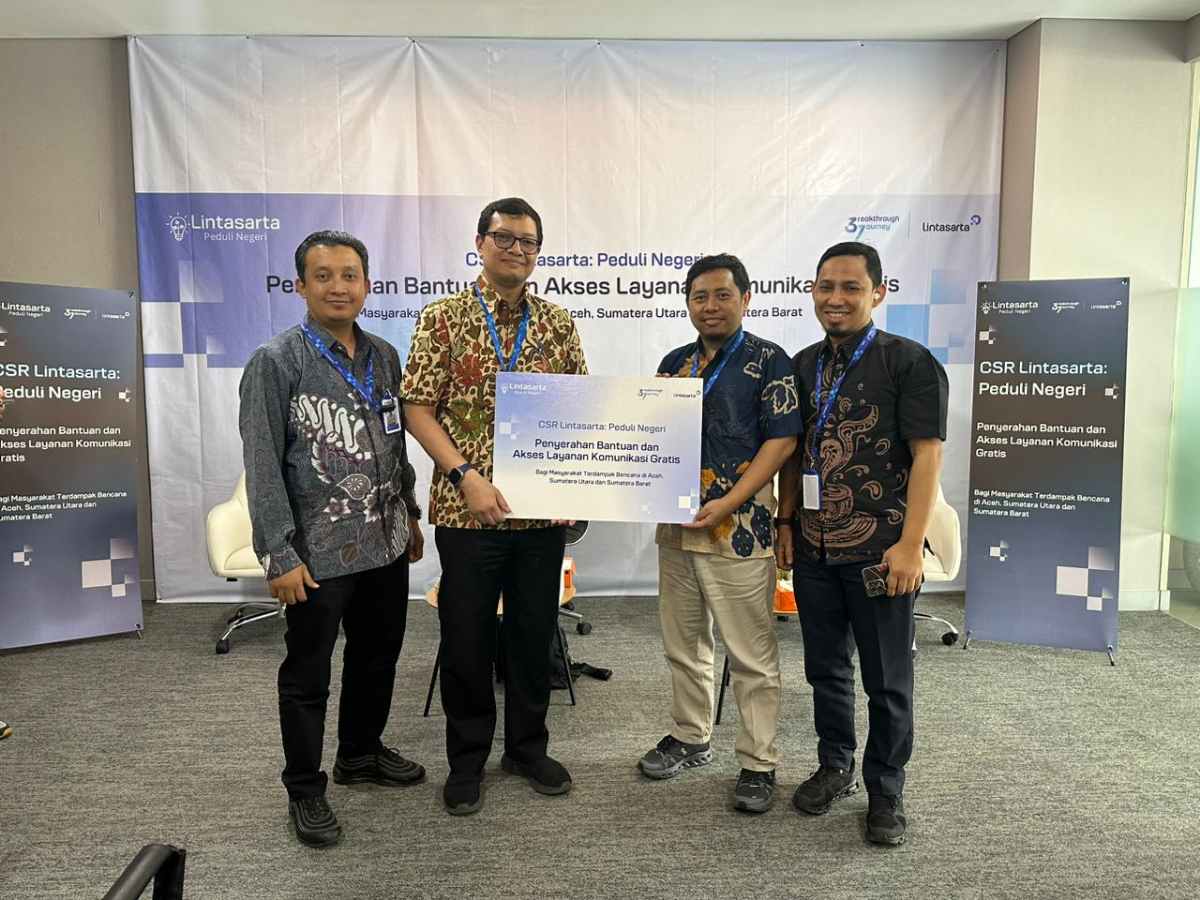 Lintasarta Salurkan Dukungan Digital dan Bantuan Kemanusiaan ke Wilayah Terdampak Bencana di Sumatra
