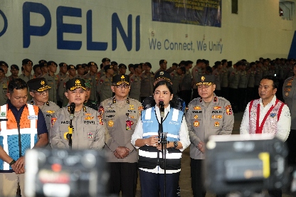 Dukung Operasi Kemanusiaan POLRI, PELNI Angkut 237 Personel dan Logistik dengan KM Egon Menuju Sumatra