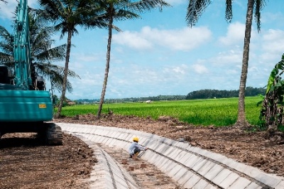 WSBP Suplai Beton Precast pada Proyek Irigasi Cibaliung