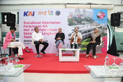 Peringati Hari Kartini, KAI Daop 1 Jakarta Sosialisasikan Pencegahan Pelecehan Seksual di Stasiun Pasar Senen