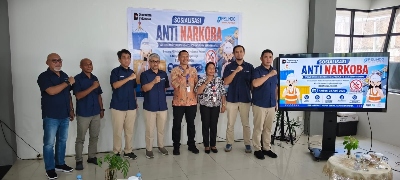 Perkuat Komitmen Lingkungan Kerja Bersih dari Narkoba, Terminal Petikemas Ambon Gelar Sosialisasi Anti Narkoba