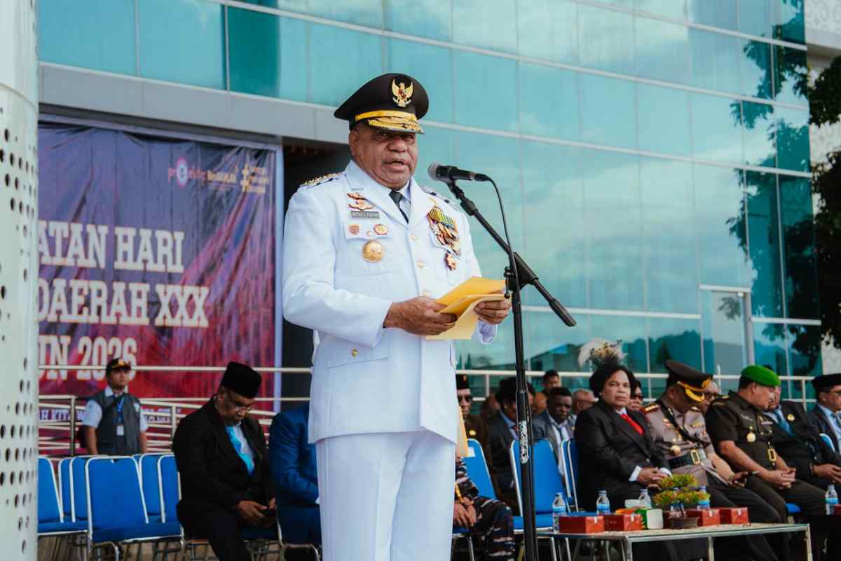 Pimpin Upacara Hari Otonomi Daerah ke-XXX, Gubernur Papua Tekankan Sinergi Pusat-Daerah Wujudkan Asta Cita