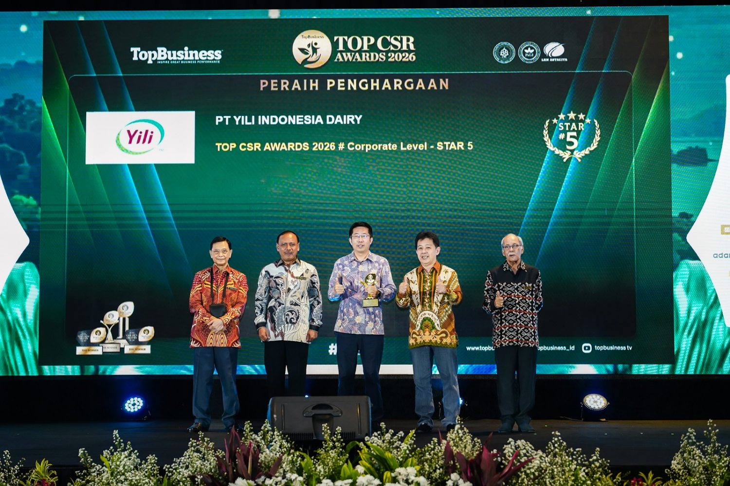 Yili Indonesia Dairy Raih TOP CSR Awards 2026 Berkat Komitmen CSR dan ESG Berkelanjutan