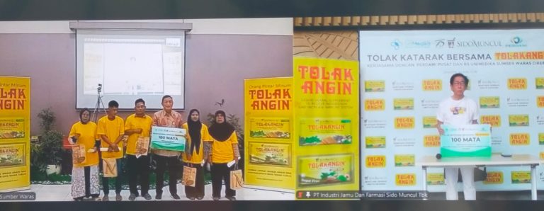 Tolak Angin dan Kuku Bima Sido Muncul Kembali Menggelar Baksos Operasi Katarak Gratis untuk 100 Mata, Bekerja Sama dengan Perdami Pusat dan RS UniMedika Sumber Waras Cirebon