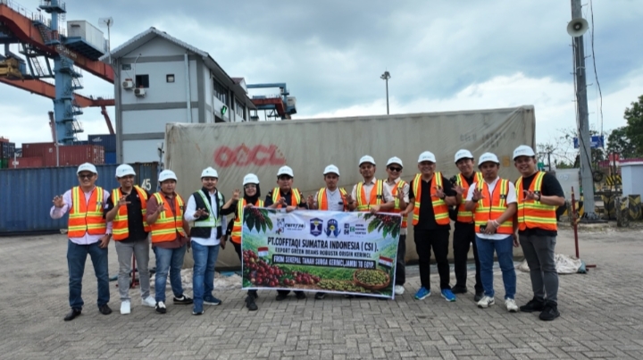 IPC Terminal Petikemas Jambi Dukung Ekspor 19,2 Ton Kopi Kerinci ke Mesir
