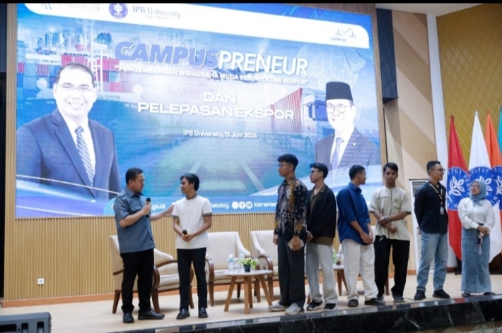 Campuspreneur Gandeng IPB University, Mendag Busan Ajak Mahasiswa Jadi Eksportir