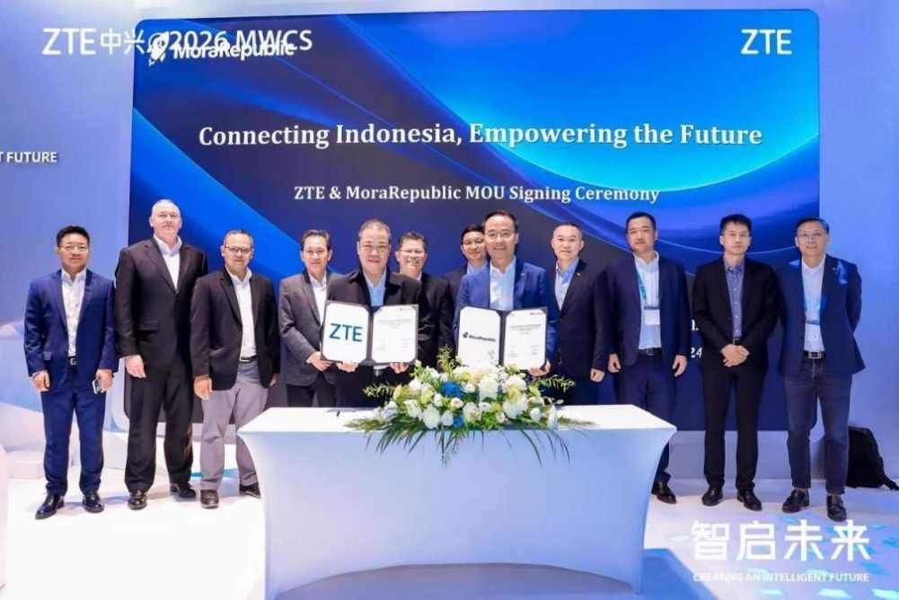 ZTE dan MoraRepublic Teken MoU Strategis untuk Perluas Layanan FWA dan FTTH di Indonesia