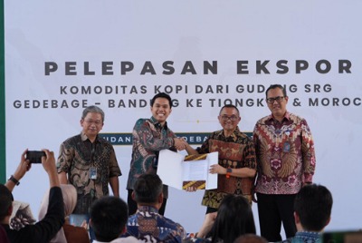 Optimalkan SRG, Bappebti Lepas Ekspor Kopi senilai USD 227 Ribu ke Tiongkok dan Maroko