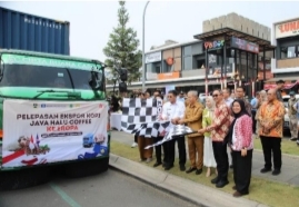 Kemendag Bersama Pemprov Jawa Barat Lepas Ekspor Kopi senilai Rp2,64 Miliar ke Inggris
