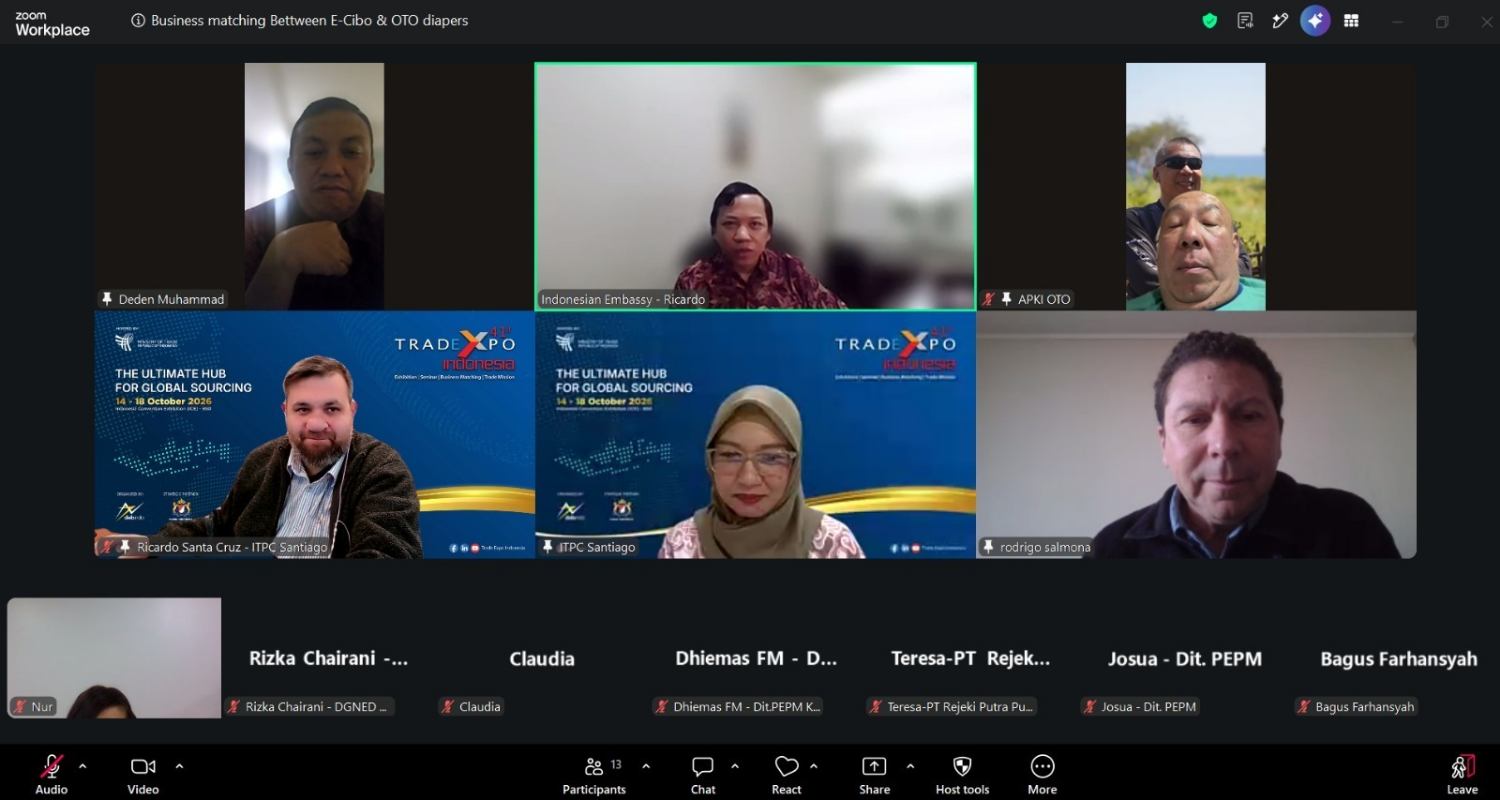 Produk Indonesia Diminati di Cili, Business Matching Juni Raih Potensi Transaksi Rp1,87 Miliar