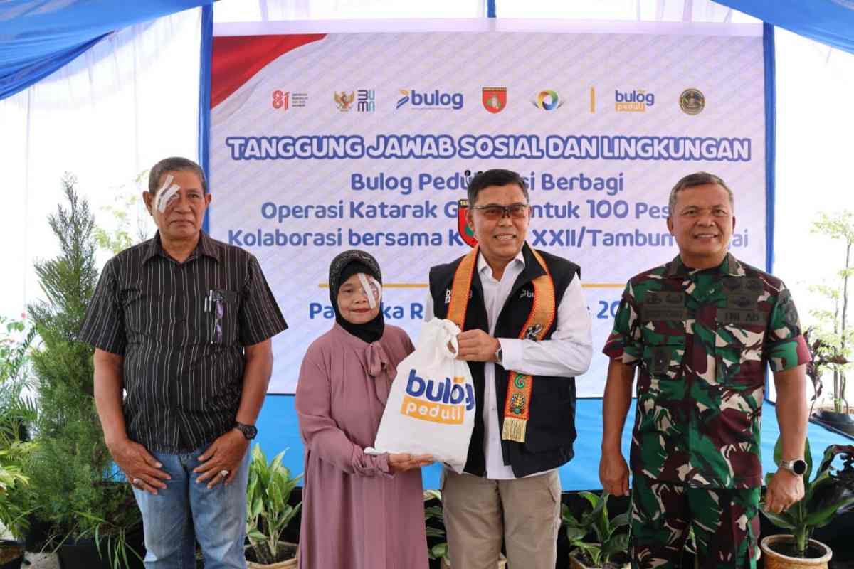 Perum BULOG dan Kodam XXII/Tambun Bungai Peringati HUT ke-81 RI, Berikan Operasi Katarak Gratis di Kalimantan Tengah