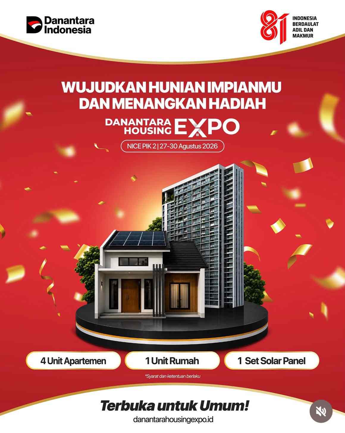 Danantara Housing Expo 2026, Hadirkan Beragam Pilihan Hunian sekaligus akses Pembiayaan Perumahan