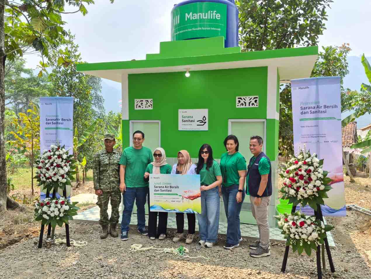 Manulife Indonesia Perluas Akses Air Bersih bagi Lebih dari 3.000 Warga Kampung Cigaok, Bogor