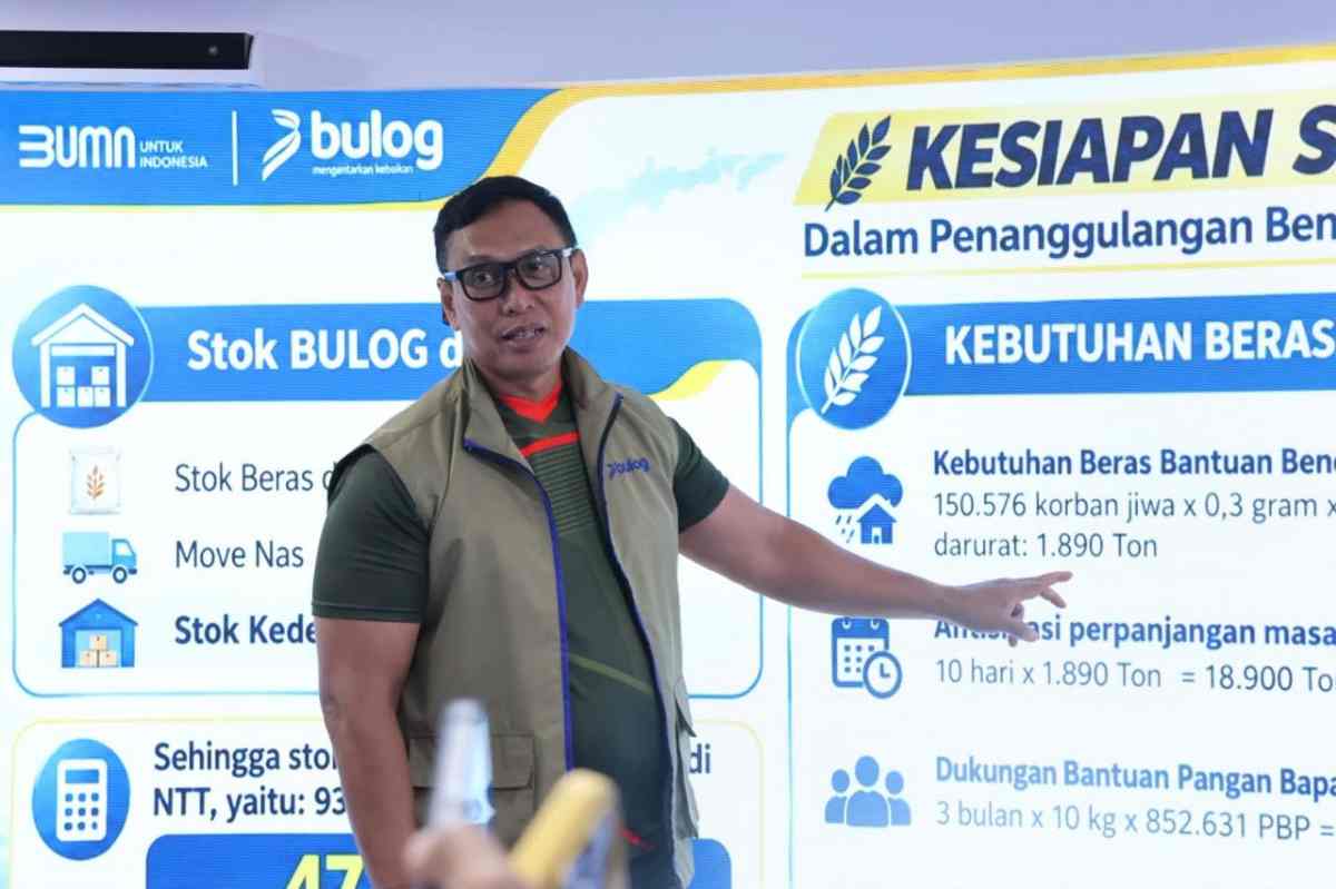 Perum BULOG Siagakan Beras 93.782 Ton untuk Penanganan Bencana di NTT