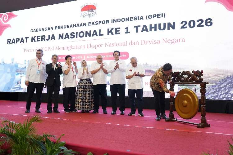 Mendag Busan Buka Rakernas ke-1 GPEI 2026, Ajak Asosiasi Eksportir Perkuat Sinergi Ekspor