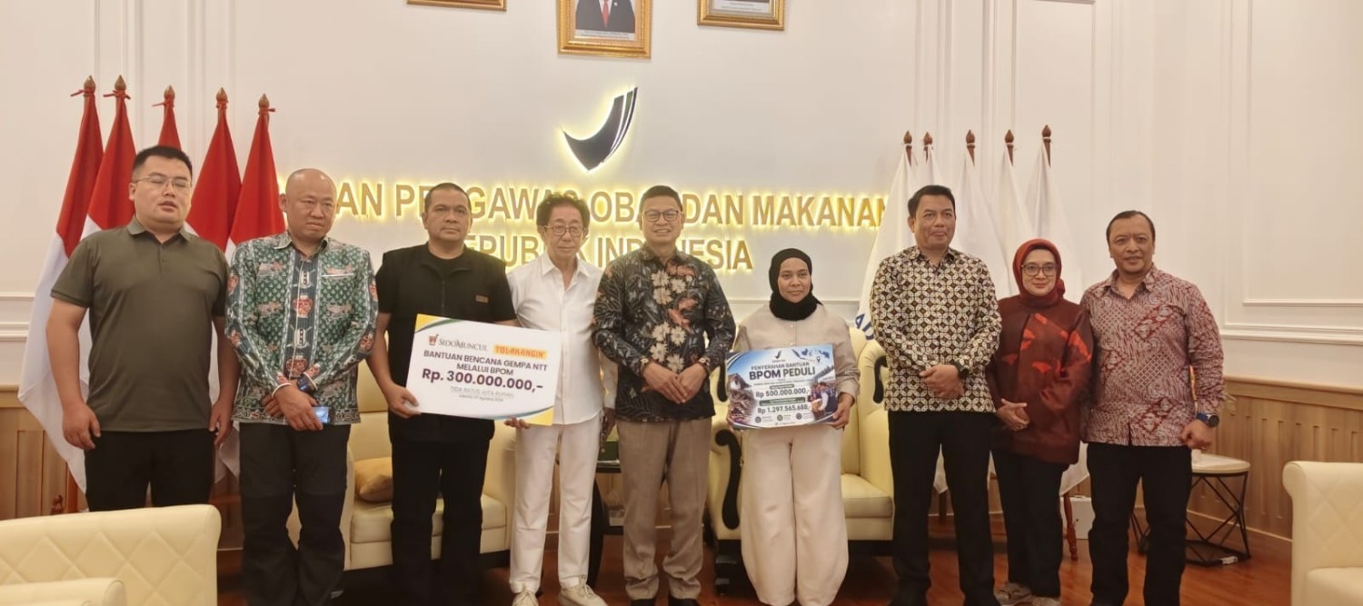 Bantu Warga Terdampak Gempa di NTT, Sido Muncul Salurkan Bantuan Rp400 Juta via BPOM dan Kementerian PPPA
