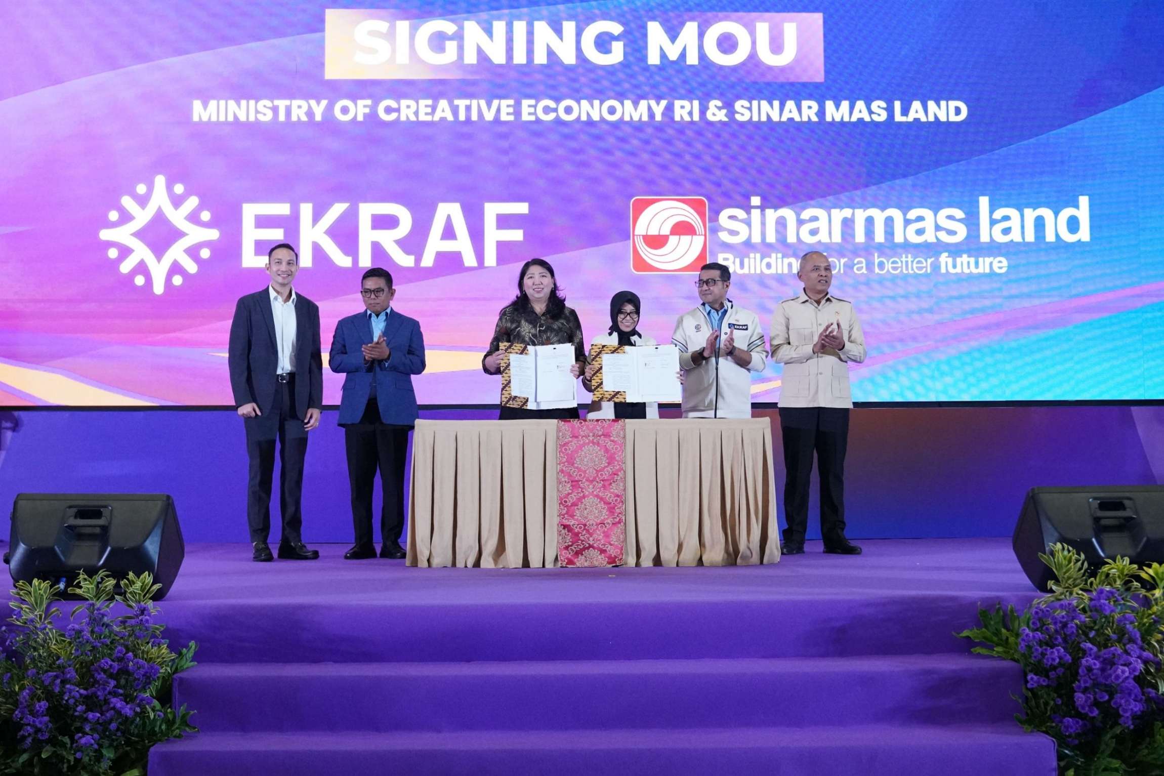 Perkuat Ekosistem Ekonomi Kreatif di KEK ETKI Banten, Sinar Mas Land Jalin Kerja Sama Strategis dengan Kemenekraf/Bekraf RI