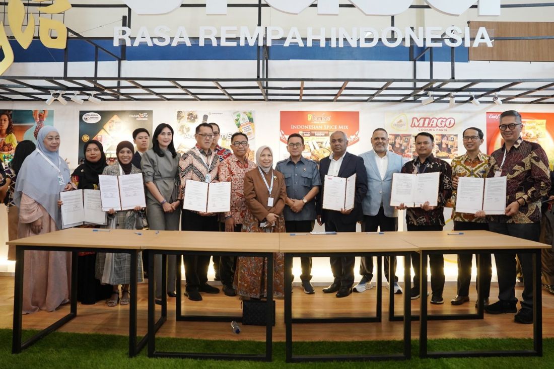 Mendag Busan Saksikan MoU Pembelian Produk Pangan Indonesia di Paviliun S’RASA, Potensi Transaksi Capai USD 25,2 Juta