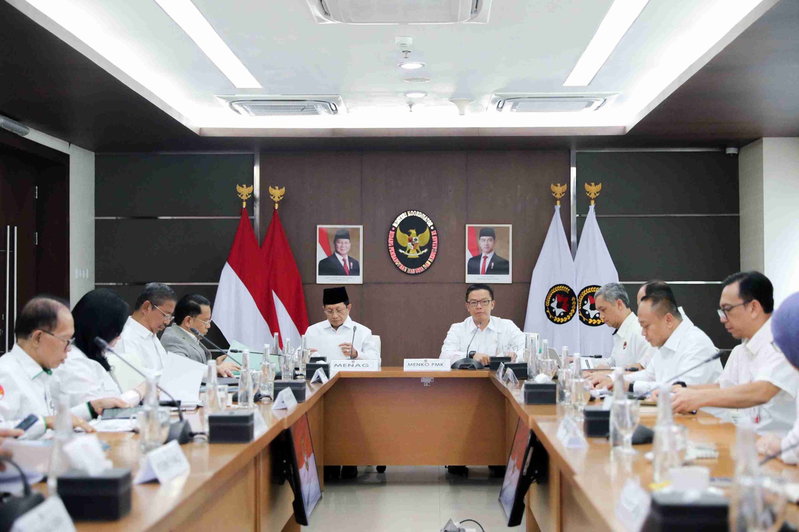 Menko PMK Sugiono Finalisasi Skema Pendidikan Gratis untuk Satuan Pendidikan Berbasis Keagamaan Bersama Menag